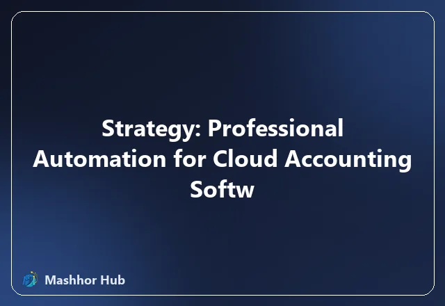 Strategy: Professional Automation for Cloud Accounting Softw