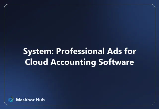 System: Professional Ads for Cloud Accounting Software
